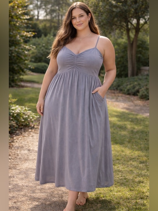 Leo Rosi Dresses & Skirts - Leo Rosi Maxi Dress with Ruched Bodice Size XL